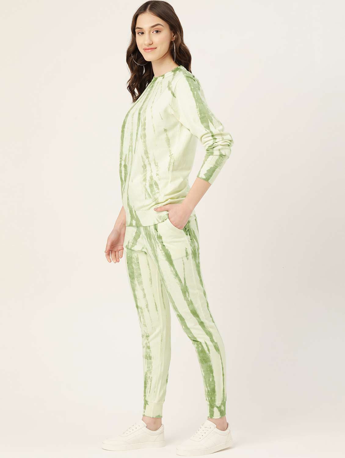 women tie & dye long sleeve active wear set - 19109697 -  Standard Image - 1