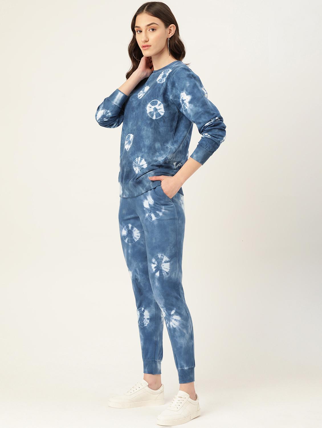women tie & dye long sleeve active wear set - 19109699 - Standard Image - 1
