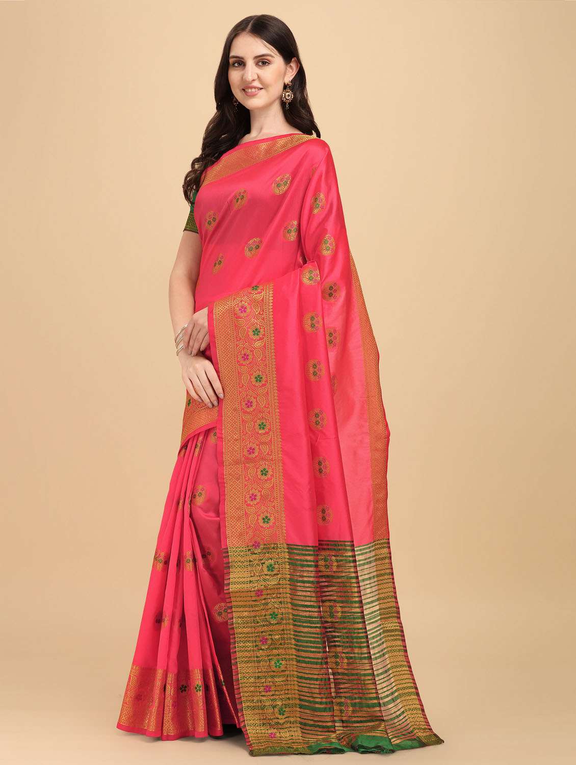 self design woven saree - 19109744 -  Standard Image - 1