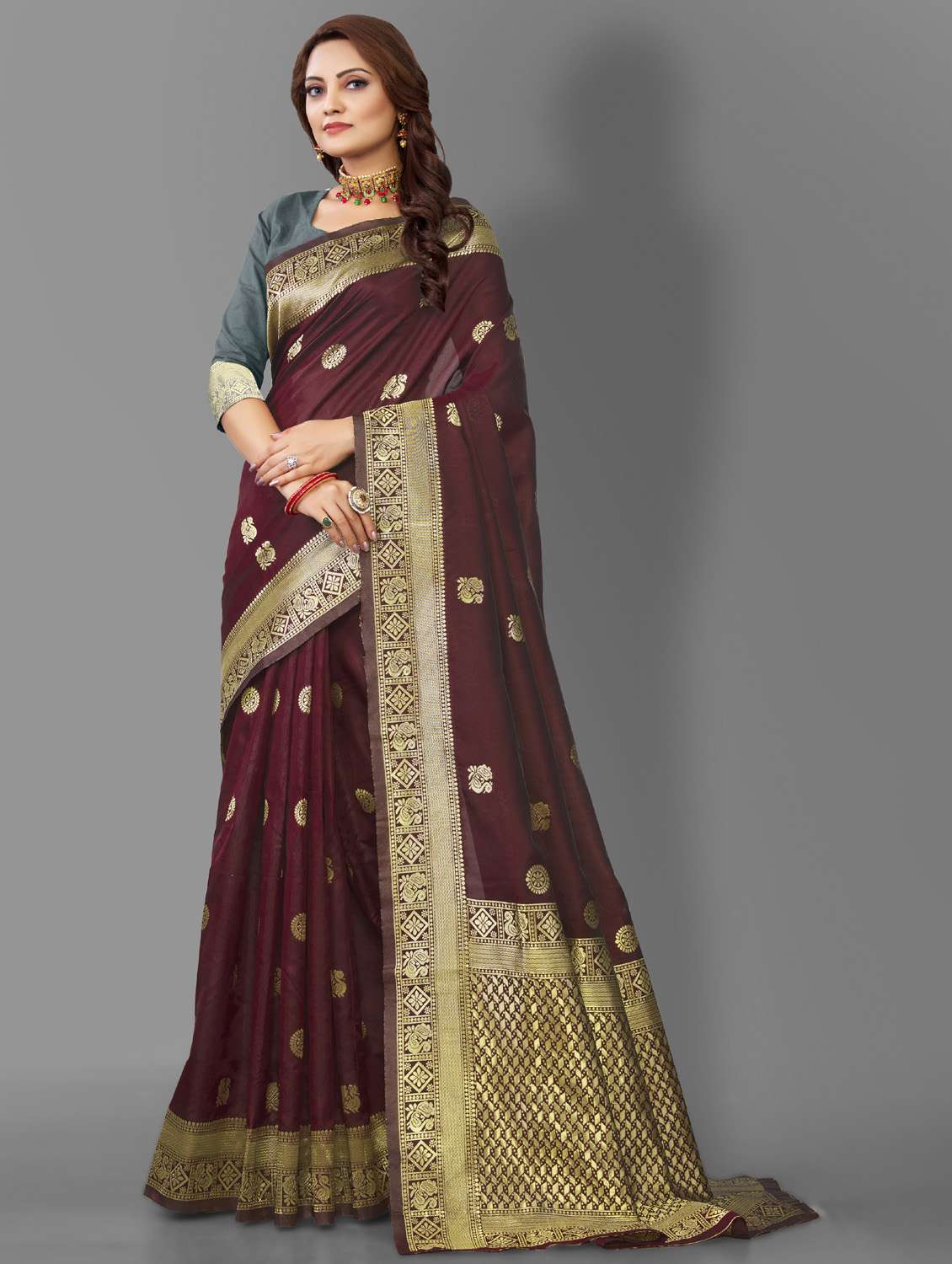 women's banarasi saree - 19109790 -  Standard Image - 1