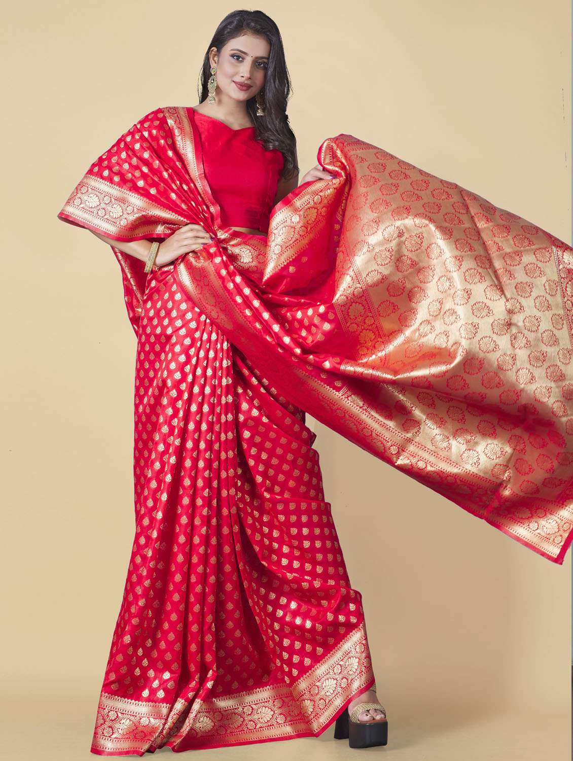 women's banarasi saree - 19109848 -  Standard Image - 1