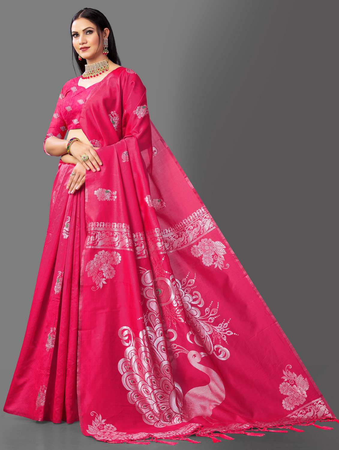 women's banarasi saree - 19109875 -  Standard Image - 1