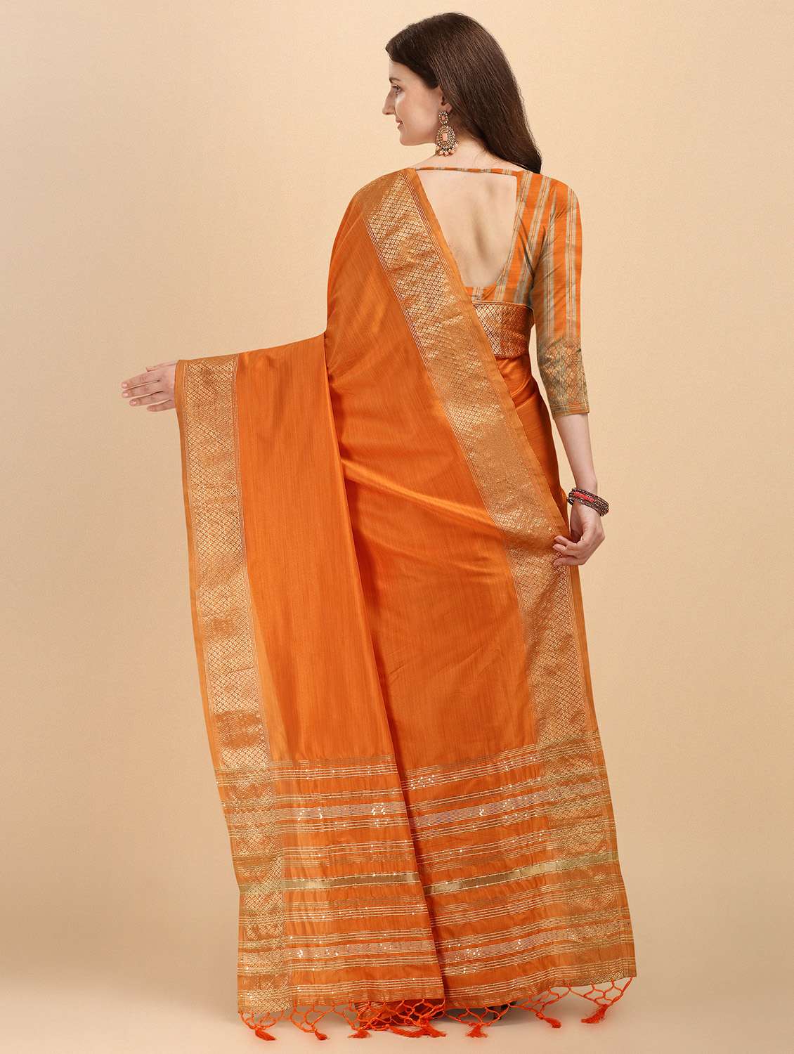 self design woven saree - 19110092 -  Standard Image - 1