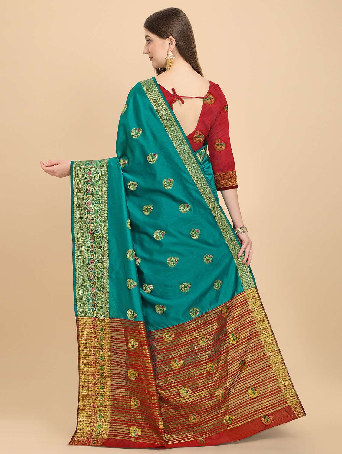 self design woven saree - 19110096 - Standard Image - 1