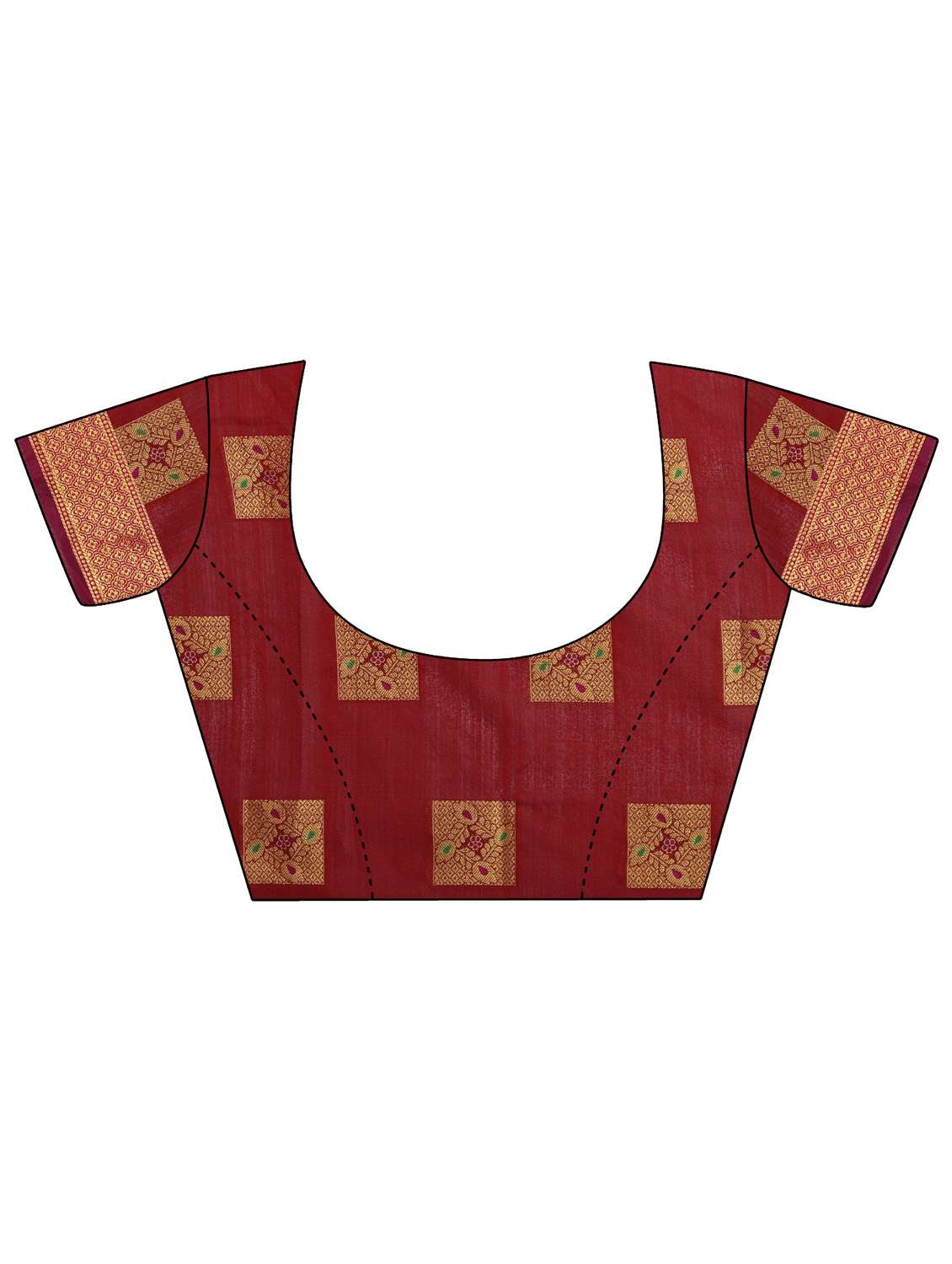 self design woven saree with blouse - 19110208 - Standard Image - 4