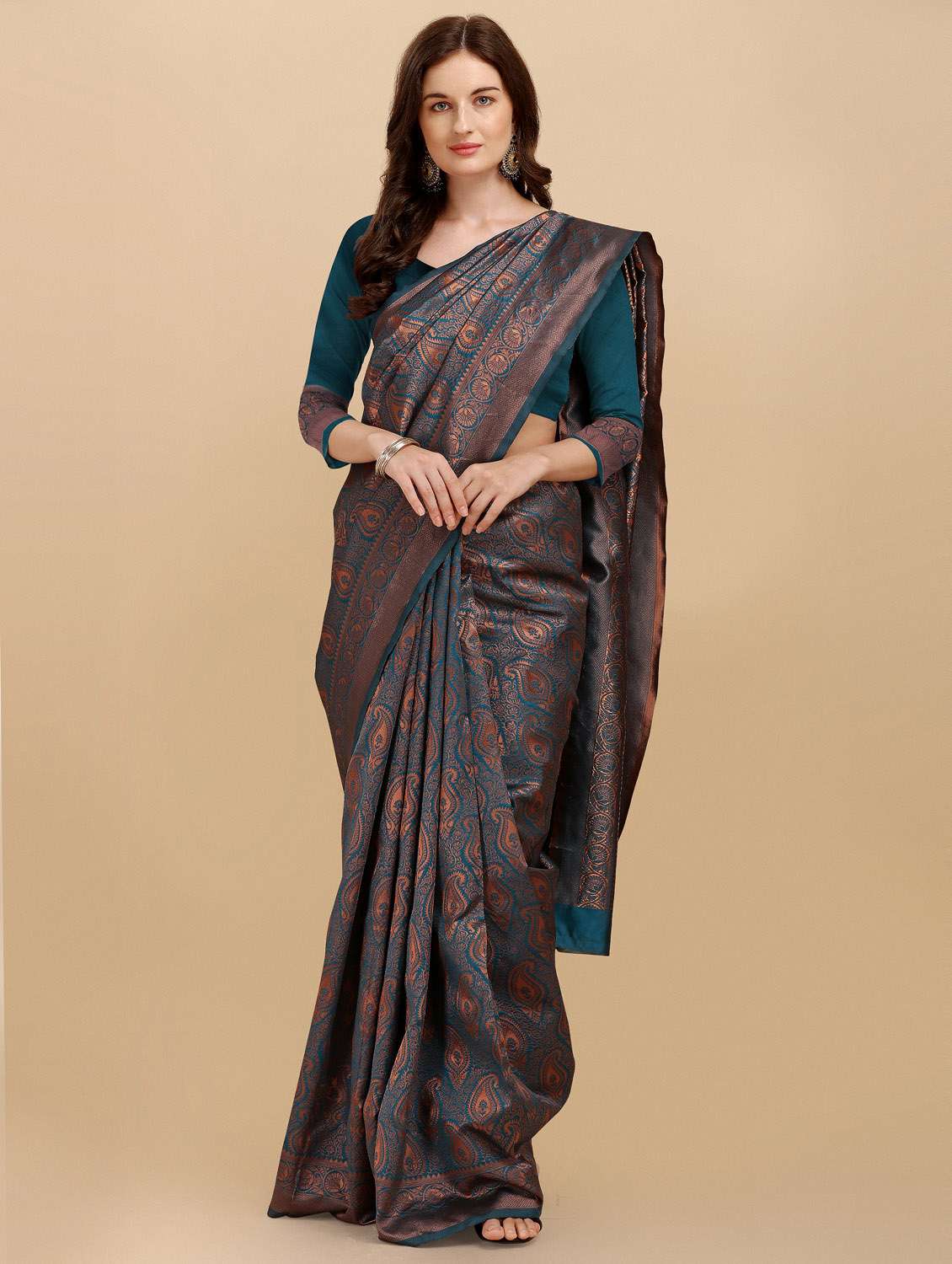 women's banarasi saree - 19110216 -  Standard Image - 1