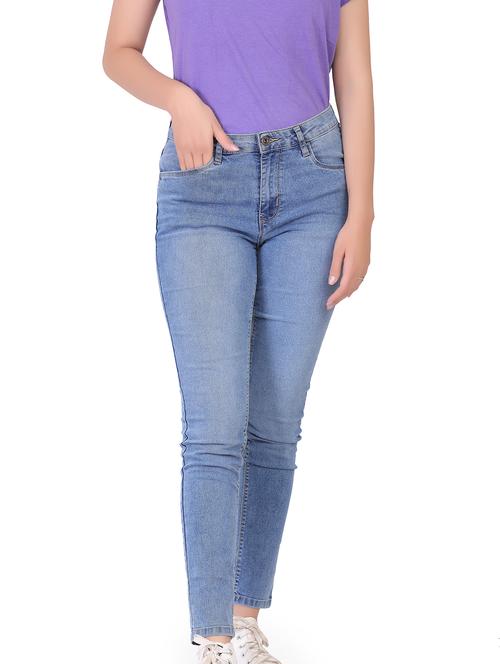 women's plain slim fit jeans - 19110863 -  Standard Image - 0