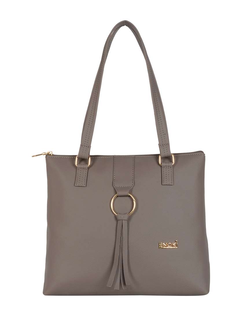 beige pvc handbag