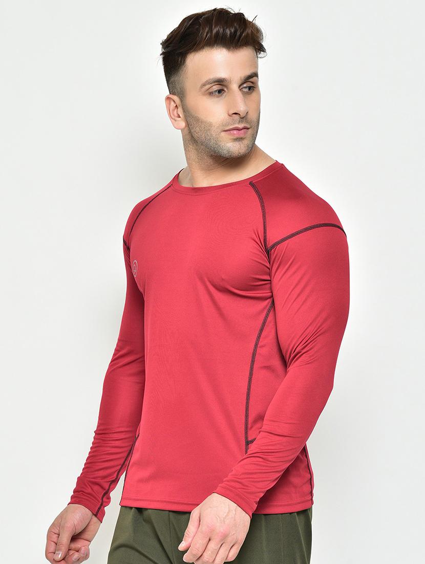 round neck solid t-shirt - 19111966 - Standard Image - 1