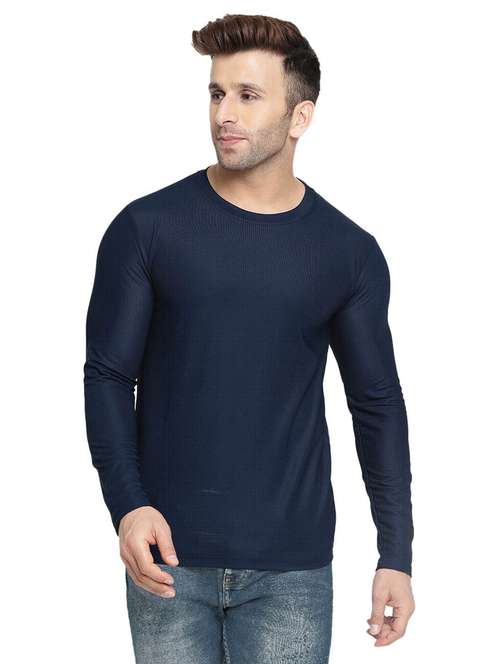 round neck solid t-shirt - 19112099 - Standard Image - 0