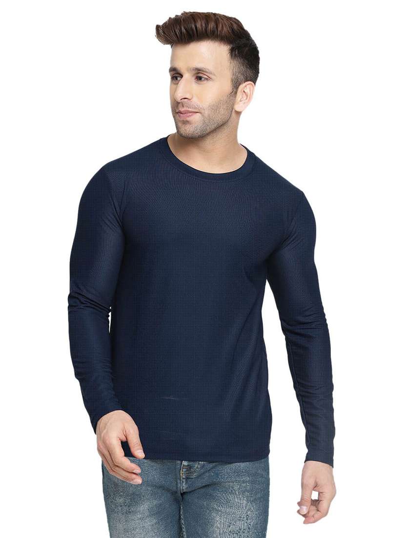 round neck solid t-shirt - 19112099 - Zoom Image - 0