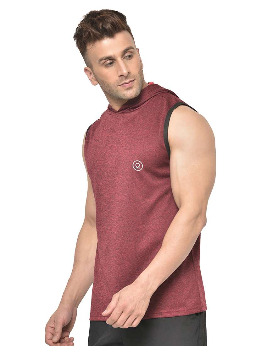 maroon solid t-shirt - 19112255 -  Standard Image - 1