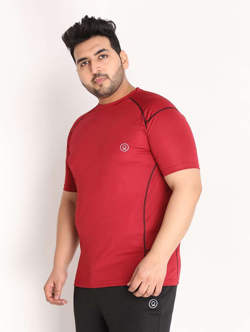 round neck solid t-shirt - 19112304 -  Standard Image - 1