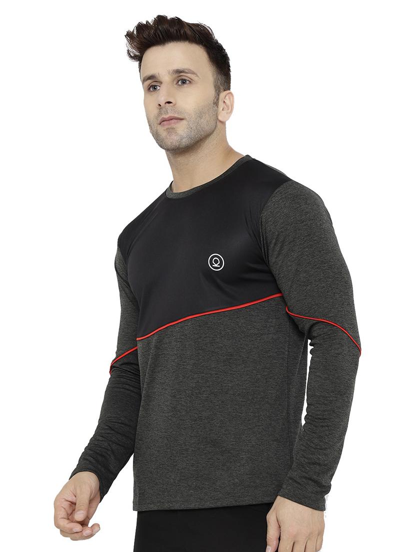 round neck color blocked t-shirt - 19112668 - Standard Image - 1