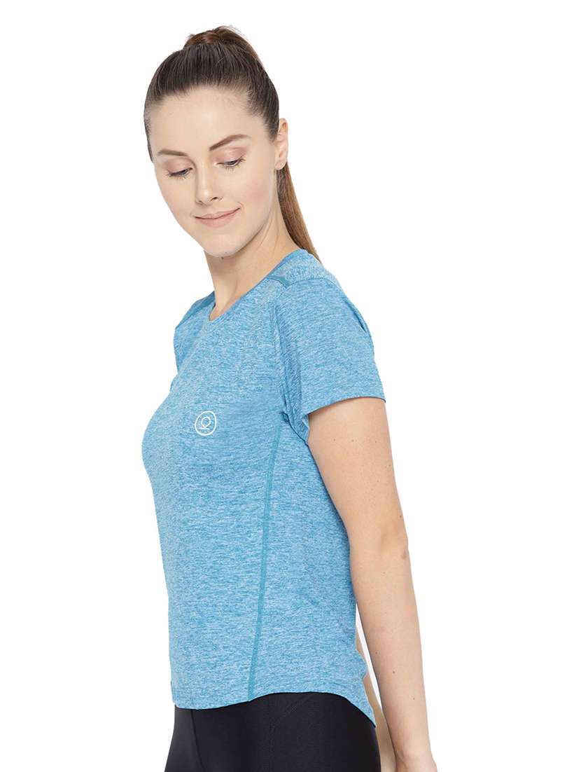 women's plain round neck t-shirt - 19112941 - Standard Image - 1