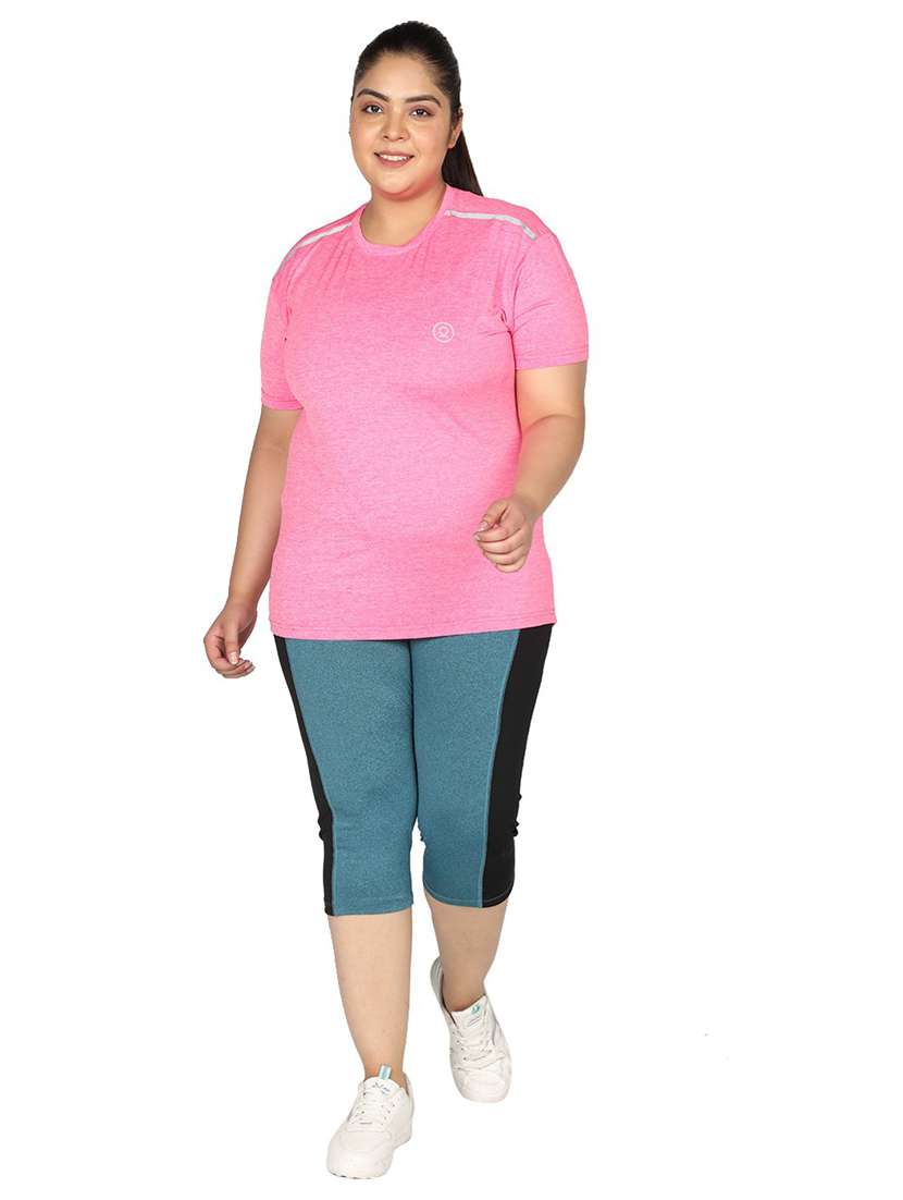 women's color block crew neck t-shirt - 19112997 -  Standard Image - 4