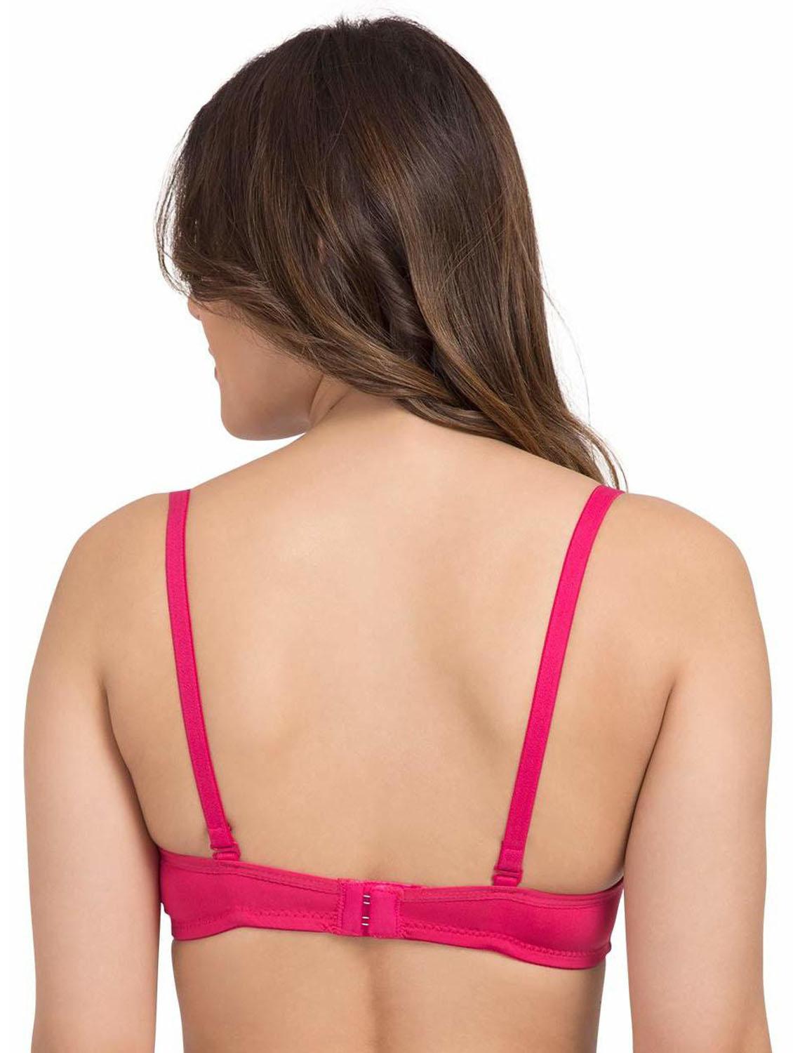 pink solid regular bra - 19113192 - Standard Image - 1