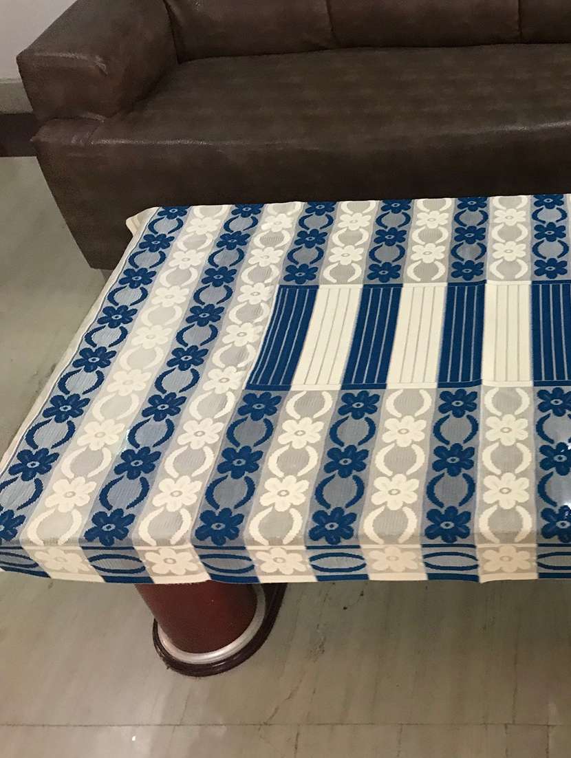 centre table cover blue