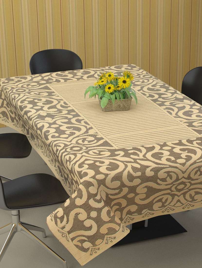 latest design polycotton 8 seater dining table cover (60x90 inch)