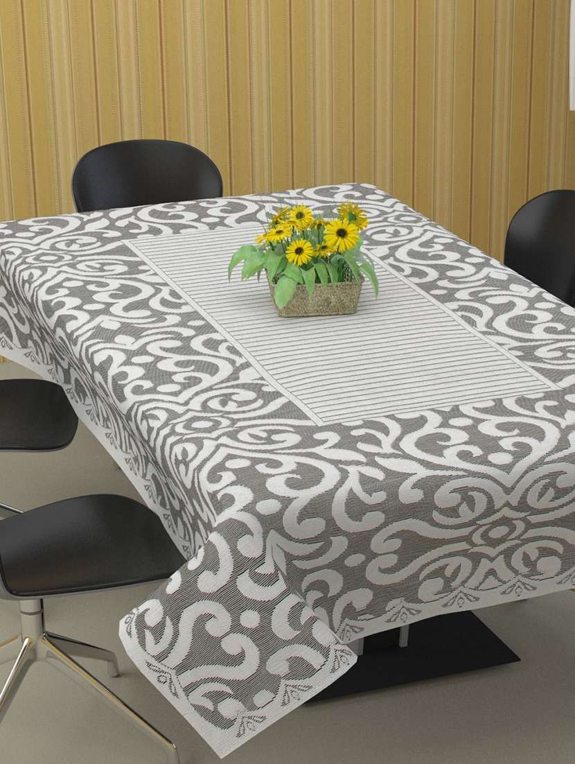 latest design polycotton 8 seater dining table cover (60x90 inch) 