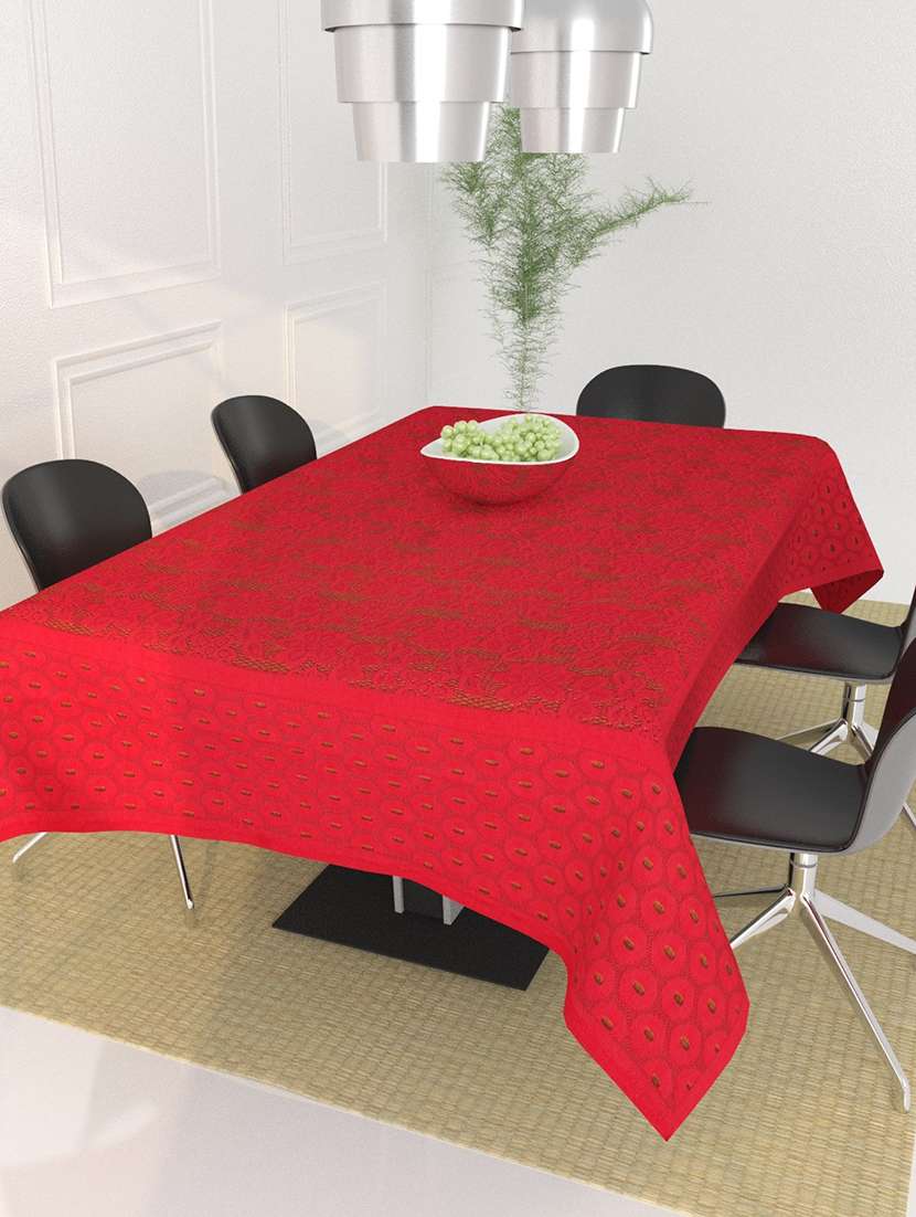 premium quality poly cotton 6 seater dining table cover (60x90 inch)