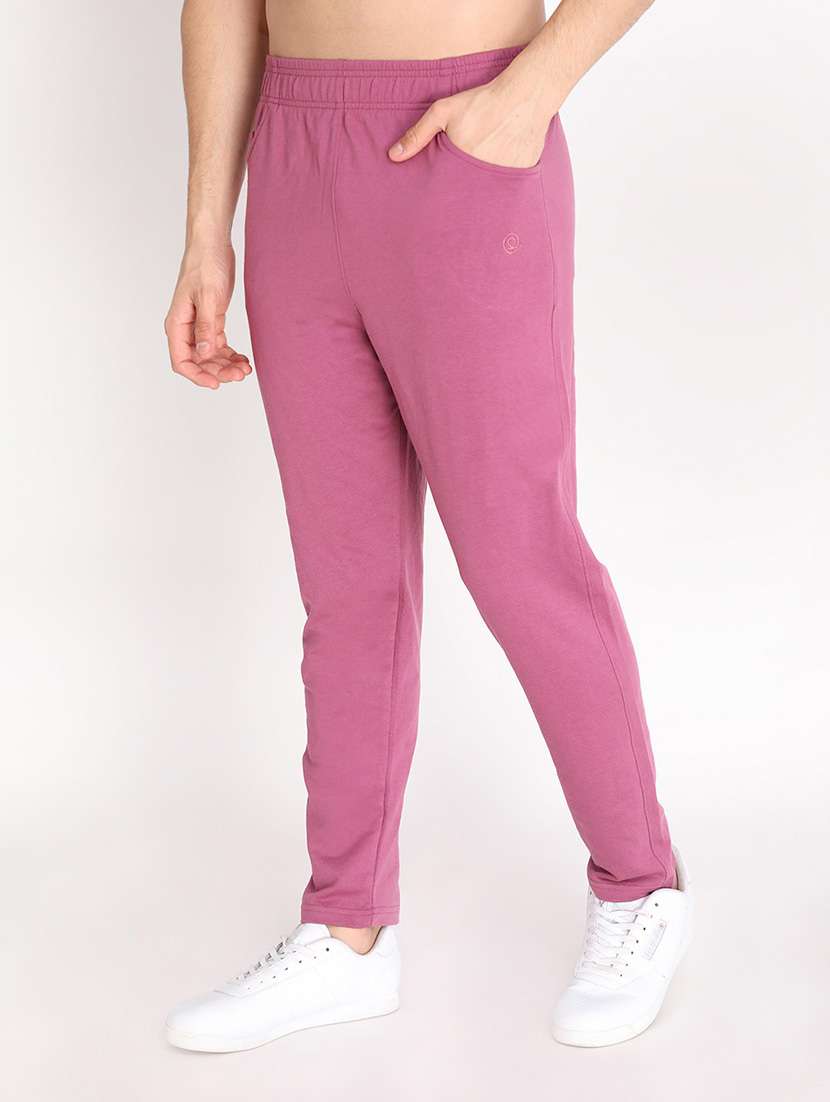 mid rise solid track pant  - 19115045 -  Standard Image - 1