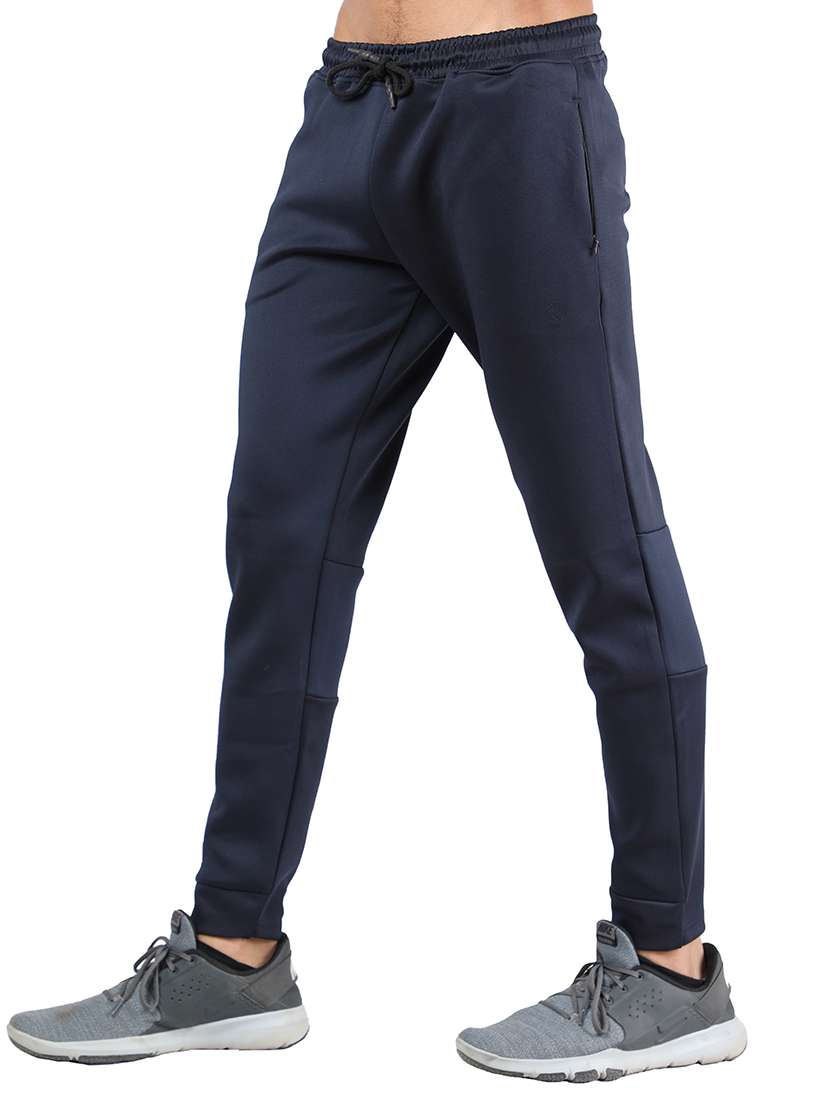 men solid mid rise full length jogger - 19115405 - Standard Image - 1