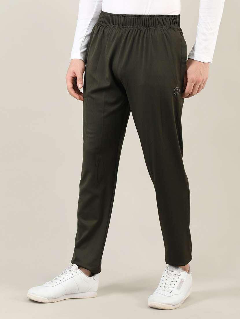 green polyester  full length track pant - 19115406 -  Standard Image - 1