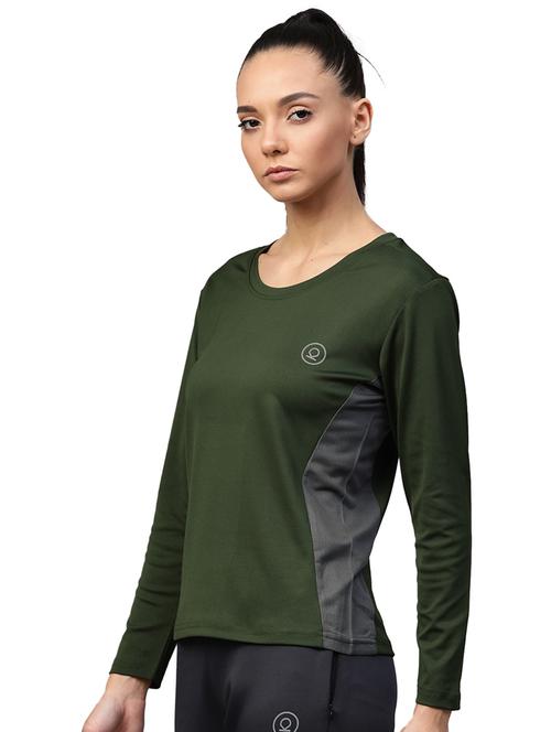 women's color block round neck t-shirt - 19116274 -  Standard Image - 0