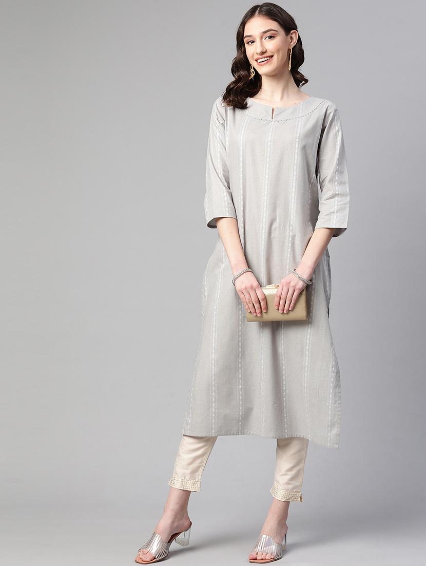 women's straight kurta - 19116934 - Standard Image - 1
