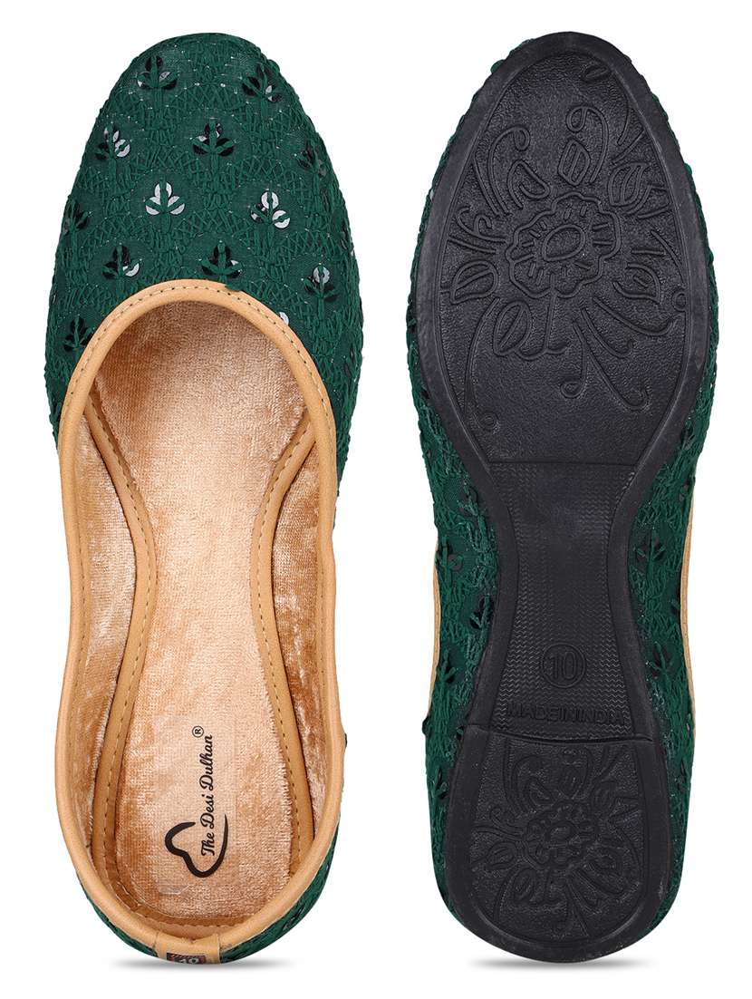women embroided slip on mojari - 19117322 -  Standard Image - 6