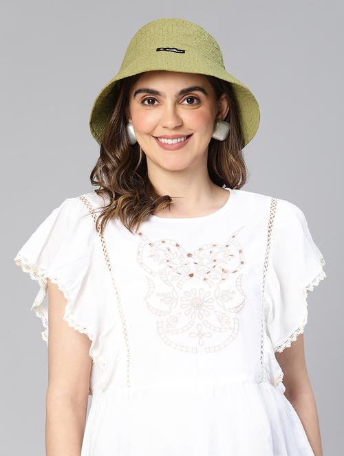 khaki color bucket hat - 19117869 - Standard Image - 0