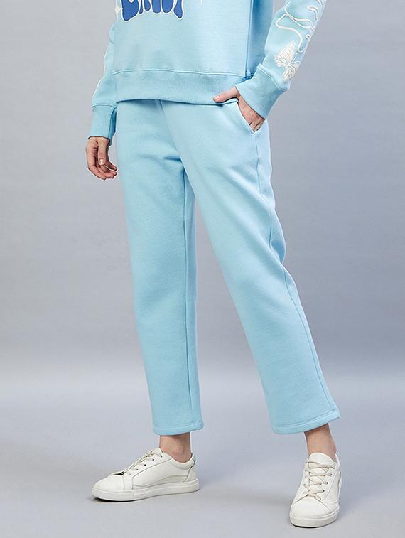 drawstring waist solid track pant - 19117997 -  Standard Image - 1