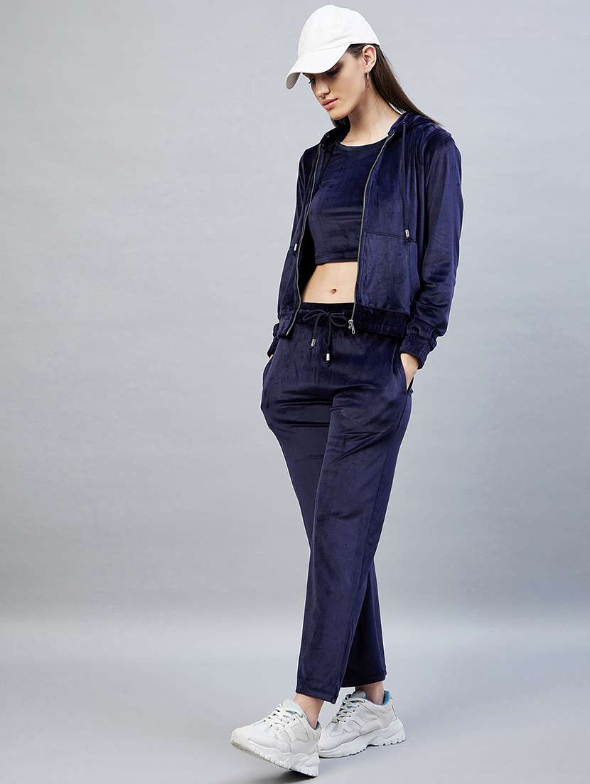 drawstring waist solid track pant - 19118000 - Standard Image - 4