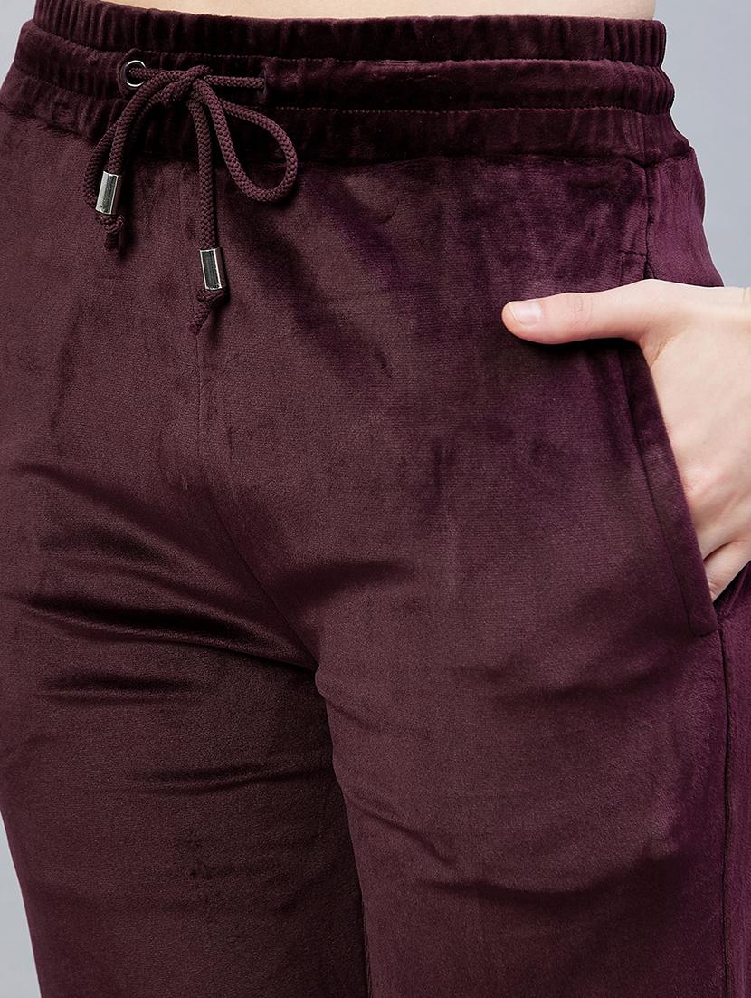 drawstring waist solid track pant - 19118002 - Standard Image - 4