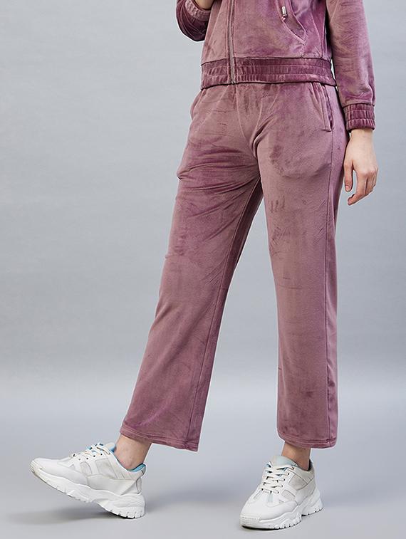 drawstring waist solid track pant - 19118004 - Standard Image - 1