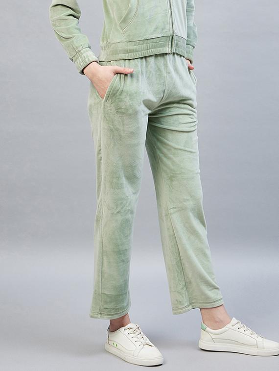 drawstring waist solid track pant - 19118005 -  Standard Image - 1