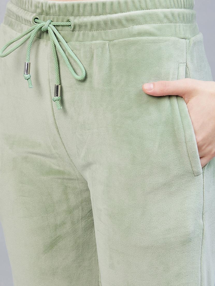 drawstring waist solid track pant - 19118005 - Standard Image - 4