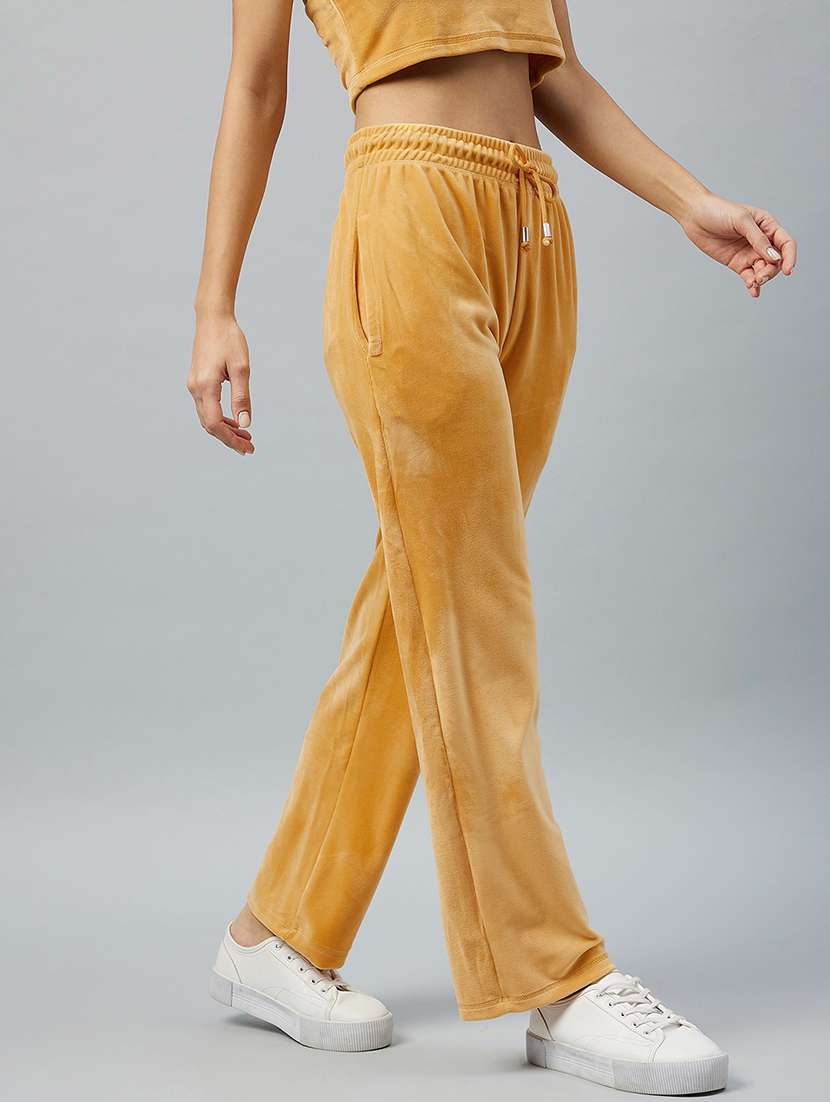 drawstring waist solid track pant - 19118006 -  Standard Image - 1