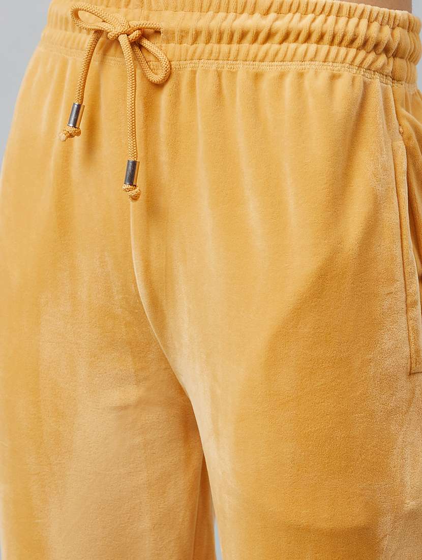 drawstring waist solid track pant - 19118006 -  Standard Image - 4