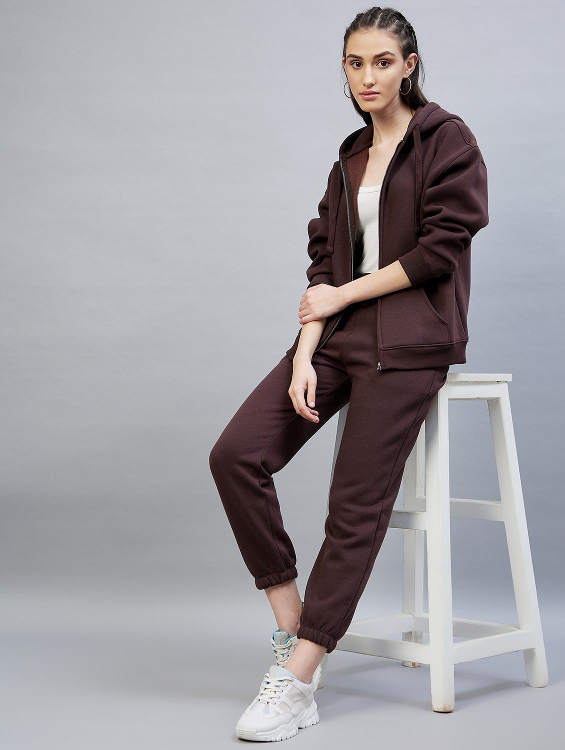 drawstring waist solid track pant - 19118008 - Standard Image - 4