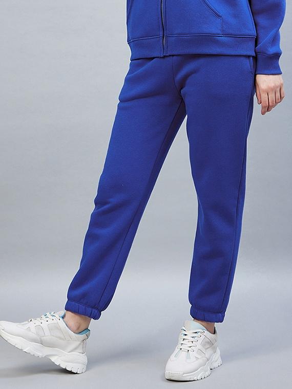 drawstring waist solid track pant - 19118009 -  Standard Image - 1