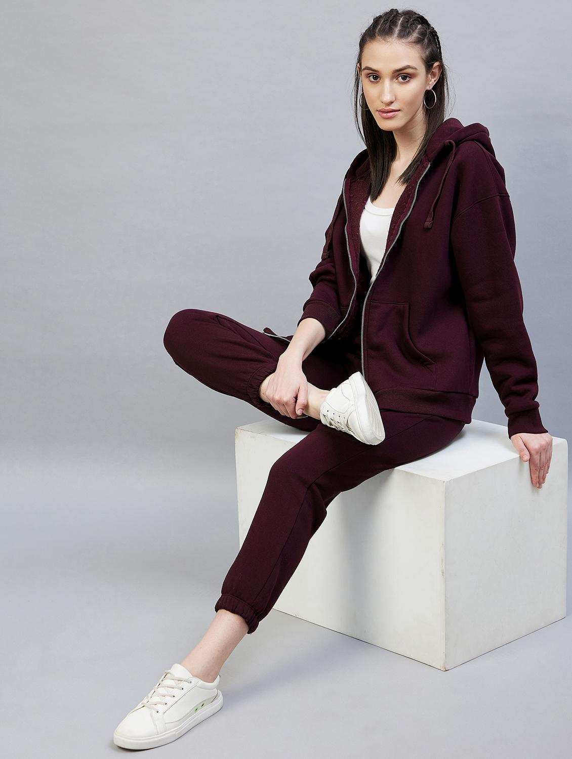drawstring waist solid jogger - 19118014 - Standard Image - 4
