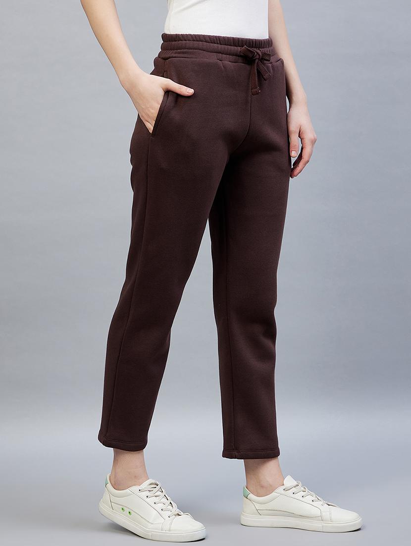 drawstring waist solid track pant - 19118018 -  Standard Image - 1