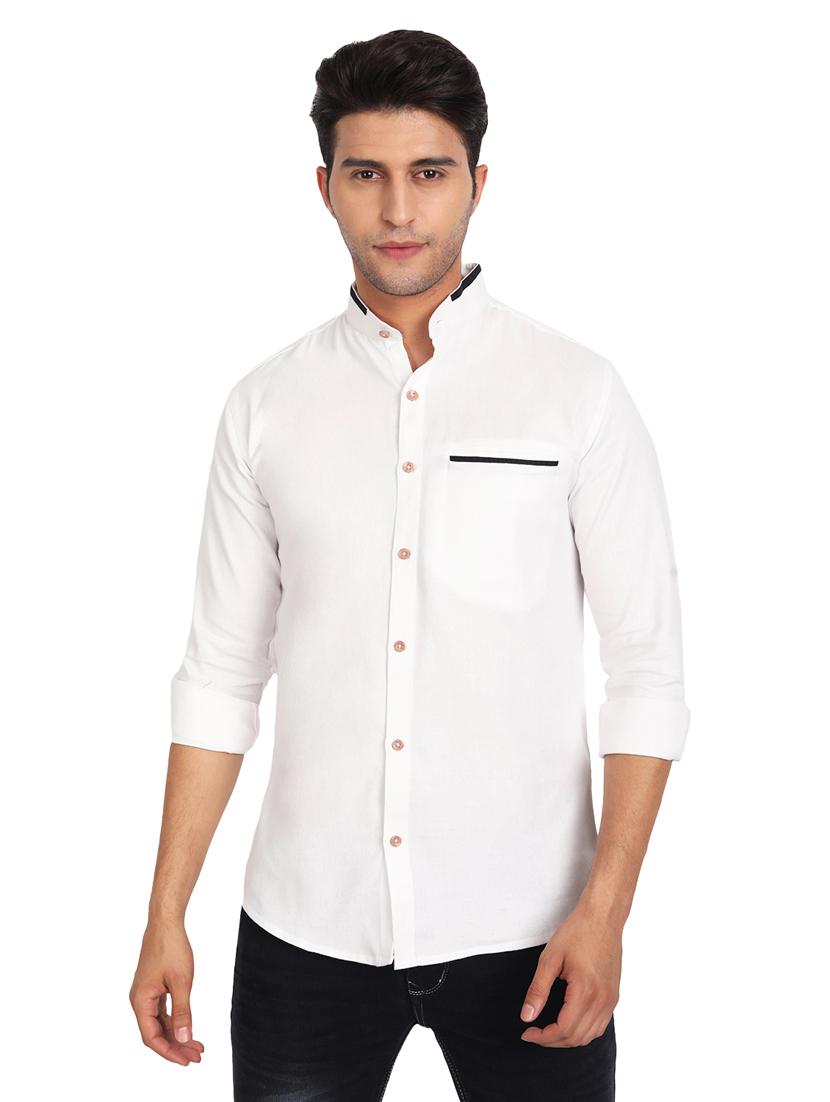 mens solid casual shirt - 19119456 - Standard Image - 1