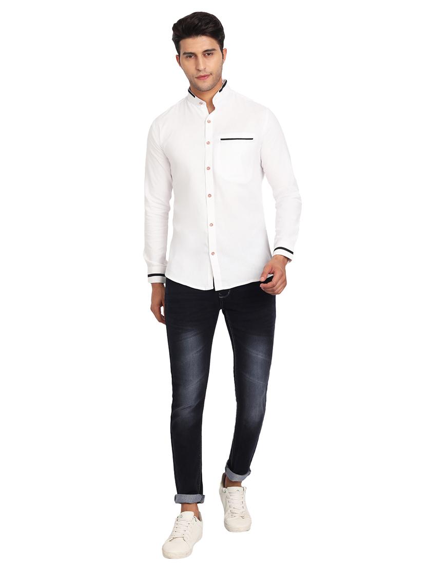 mens solid casual shirt - 19119456 - Standard Image - 4