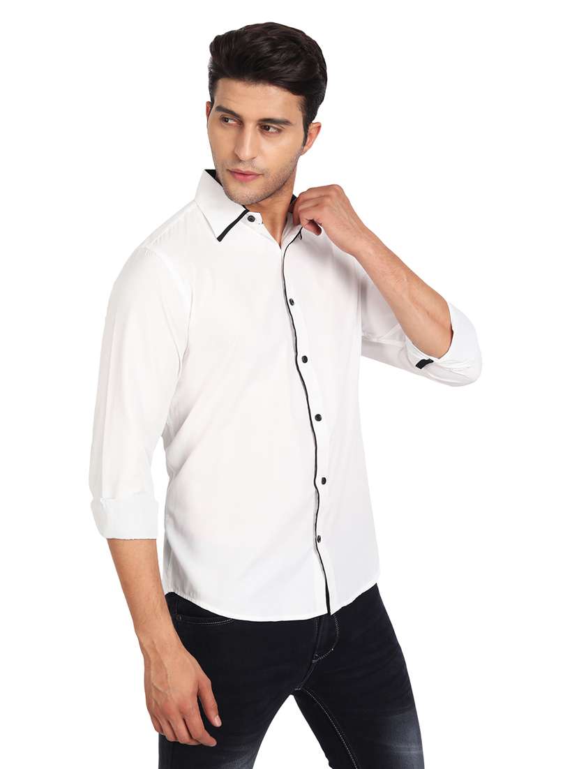 mens solid casual shirt - 19119462 -  Standard Image - 6