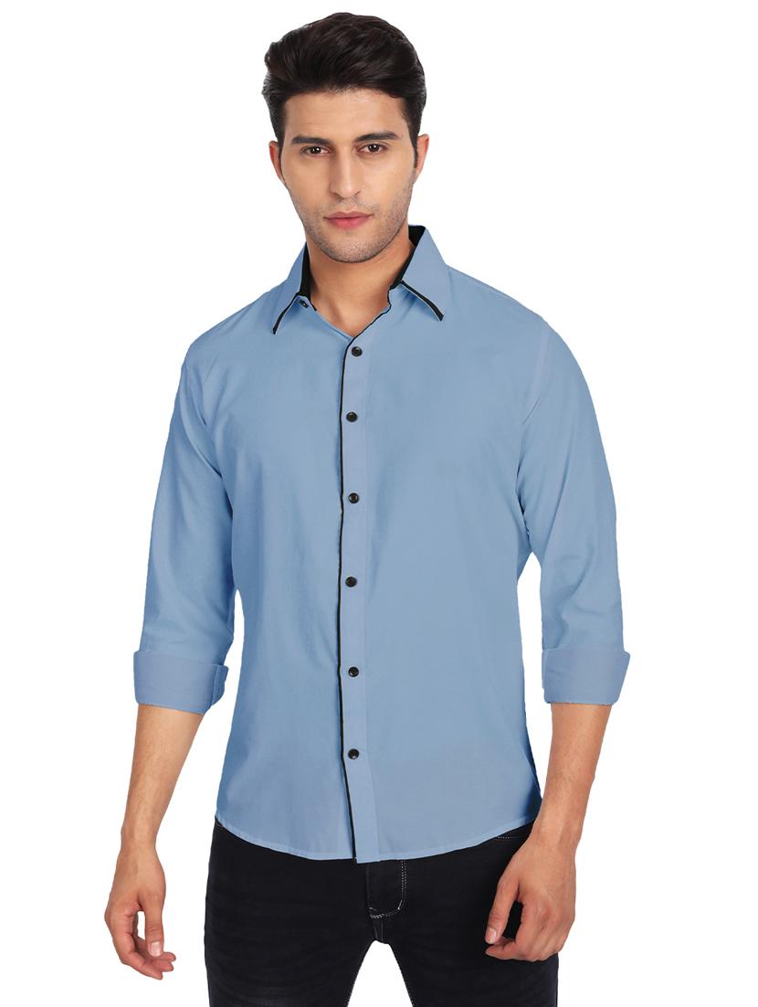 mens solid casual shirt - 19119468 - Standard Image - 1