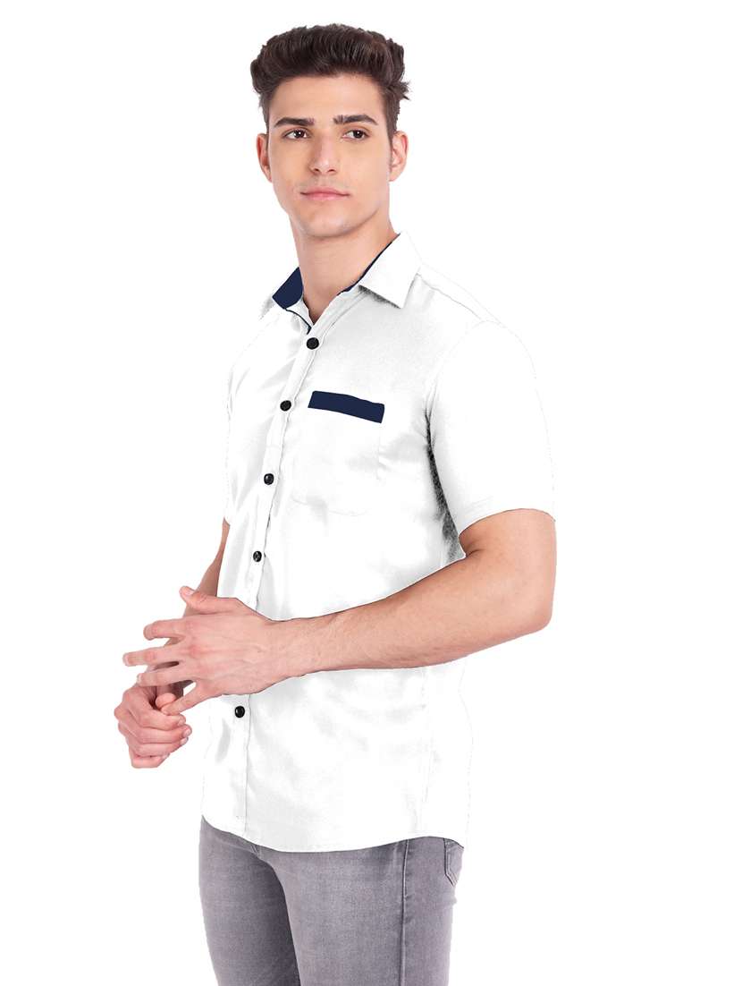 mens solid casual shirt - 19119471 -  Standard Image - 6