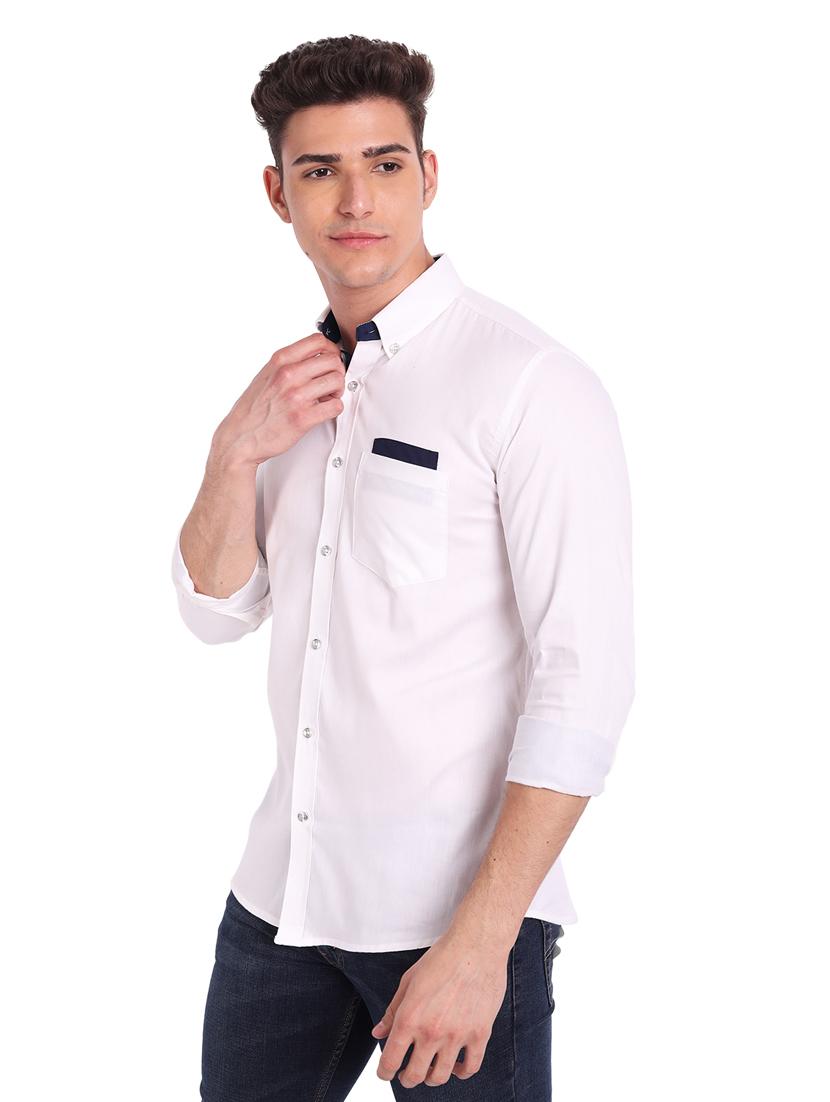 mens solid casual shirt - 19119485 - Standard Image - 6